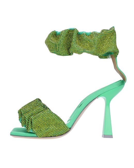 Sebastian Milano Groene Sandalen in het Green