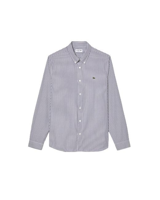 Lacoste Blauwe Hemden in het Purple voor heren