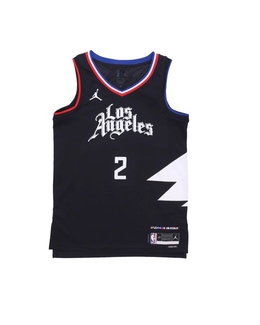 Camiseta Sin Mangas Negra Nba Statement Edition 22 Dri-Fit Swingman No 2 Kawhi Leonard Loscli Para Hombre JORDAN NBA de hombre de color Blue