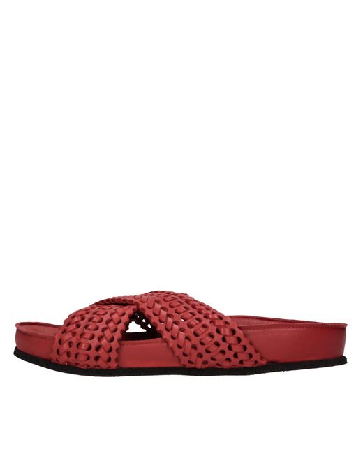 Pantanetti Red Flat Shoes