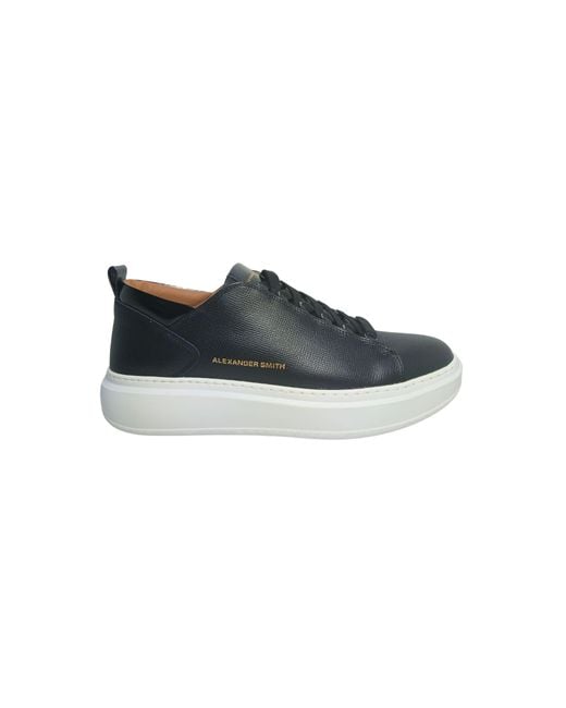 Chaussures Pour Hommes Sneakers Cambridge Homme, Blanc Noir Alexander Smith pour homme en coloris Black