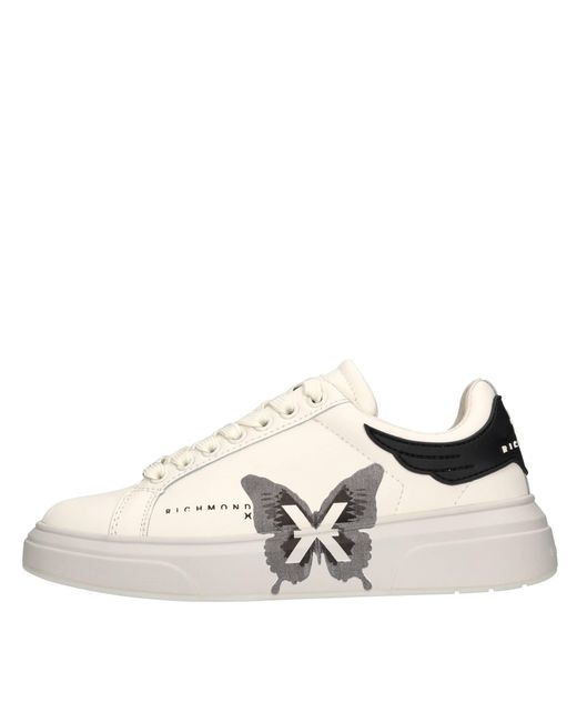 John Richmond White Sneakers Cream
