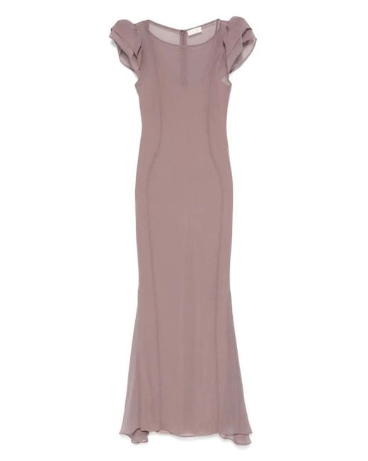De La Vali Purple Maxi Kleid