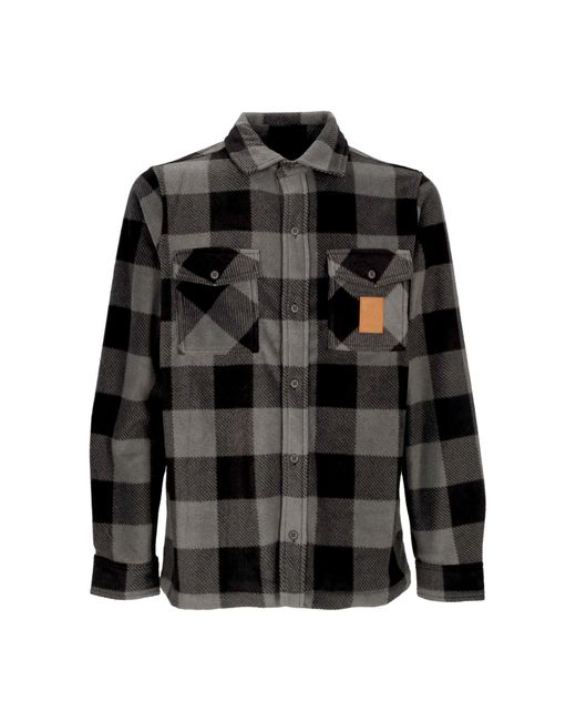 Woodsman Fleece Chemise A Manches Longues Pour Hommes Charbon De Bois Etnies pour homme en coloris Black