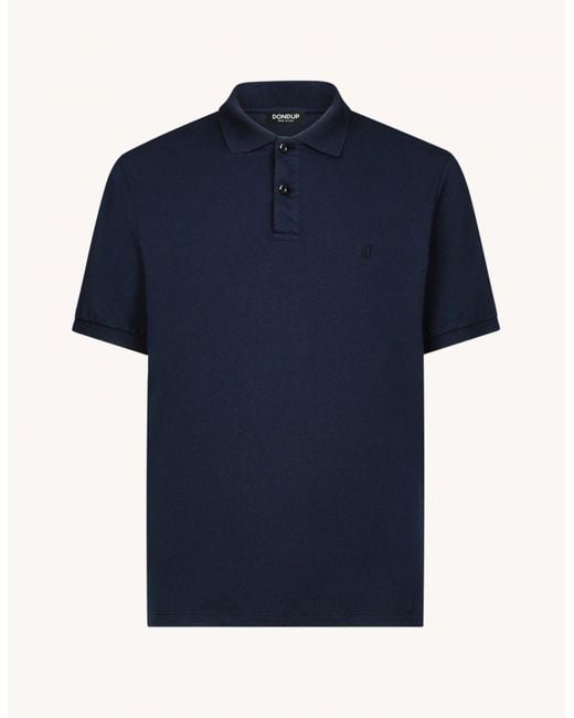 Dondup Blue Polo Us347 Js0292U 890 for men