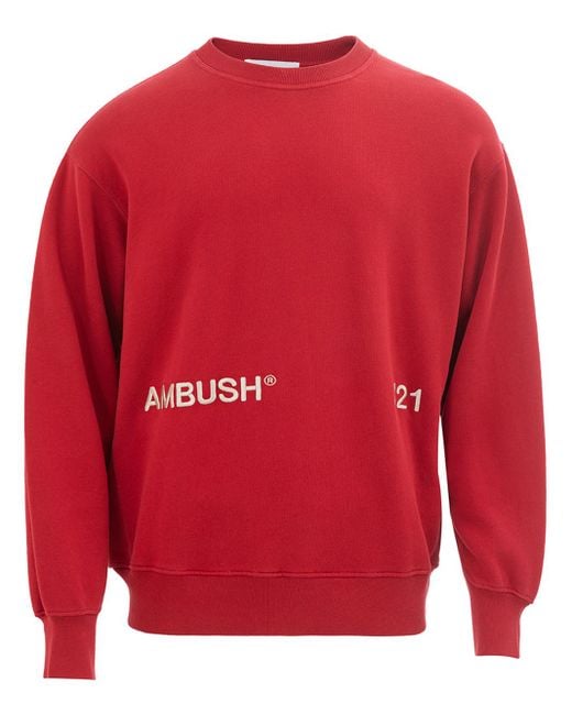 Ambush Red Sweatshirt With Logo for men