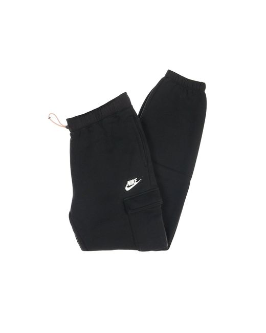 Pantalon De Survetement Polaire Femme W Sportswear Cargo Pant Loose Fleece Noir/Noir/Blanc Nike en coloris Black