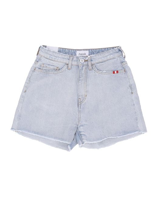 Vaqueros Cortos Para Mujer Short Ivy Denim AMISH de color Blue