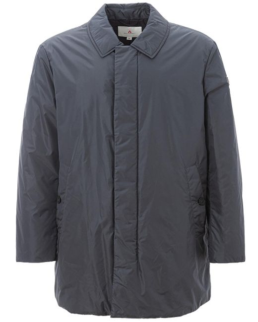 Peuterey Gray Waterproof Padded Trench Coat for men