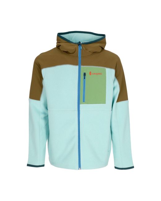 COTOPAXI Herenfleecejack Abrazo Fleecejack Met Capuchon En Volledige Ritssluiting Eiken/Zeeglas in het Green voor heren