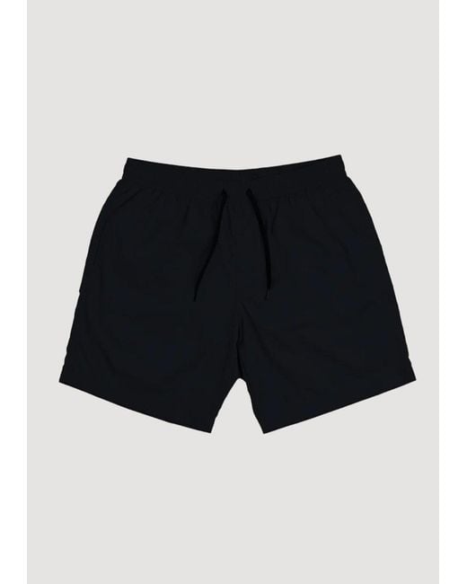 GARMENT WORKSHOP Bestickte Strand Shorts in Black für Herren