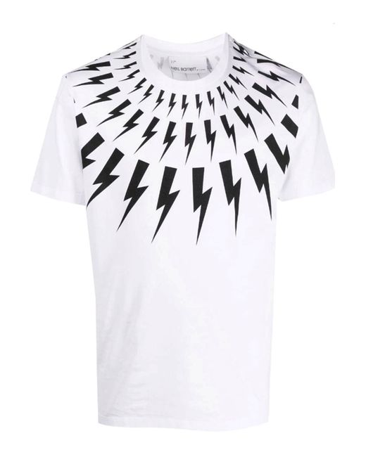 T-Shirt Et Polo Blanc Neil Barrett pour homme en coloris Black