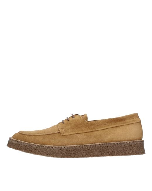 Pantanetti Brown Flat Shoes for men