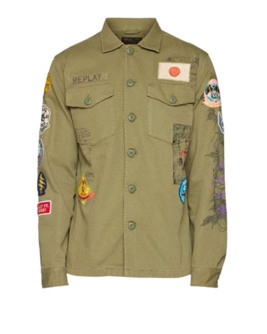 Replay Green Jacket for men