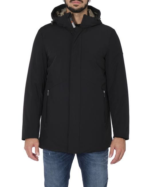Heskimo Lange Jacke Mit Kapuze. Softshell He544006 Ner in Black für Herren