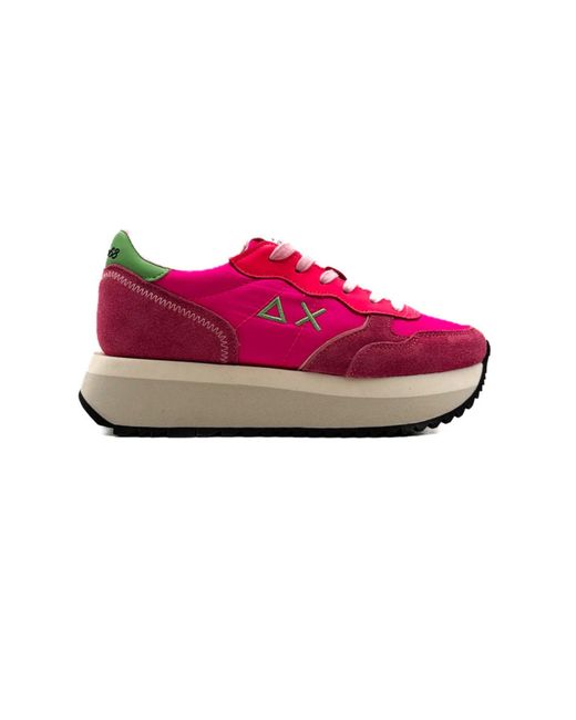 Sun 68 Red Big Ally Sneakers