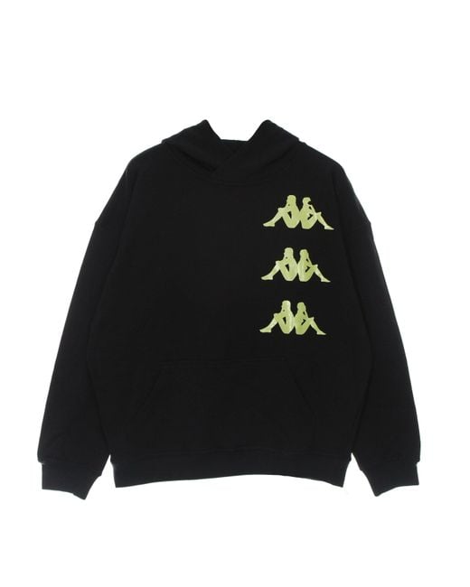 Kappa Black Authentic Floris Hoodie for men