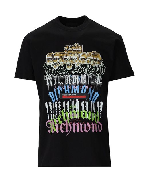 John Richmond Black Kimiga T-shirt for men