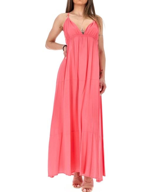 Fracomina Pink Fi23Sd3001W63201 Coral Dress