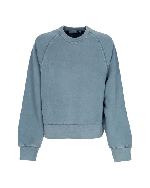 Sudadera Corta Con Cuello Redondo Para Mujer W Taos Sweat Carhartt de color Blue