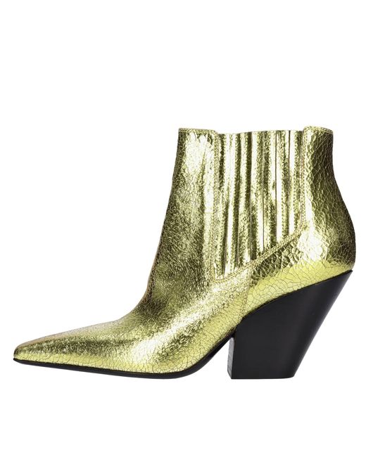Casadei Green Goldstiefel
