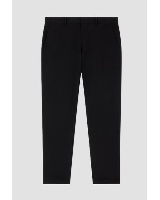 EA7 Black Technical Fabric Trousers for men