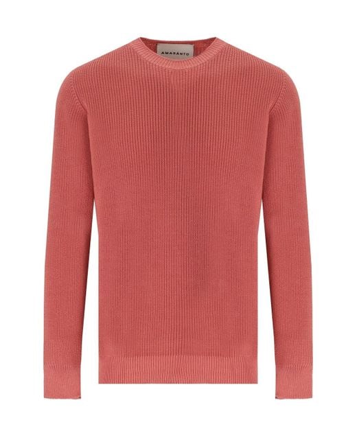 Amaranto Red Amaránto Blush Crewneck Sweater for men