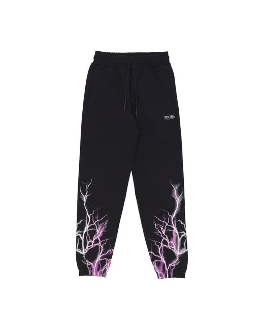Phobia Lichtgewicht Trainingsbroek Voor Lightning Pant Zwart/Paars/Grijs in het Black voor heren