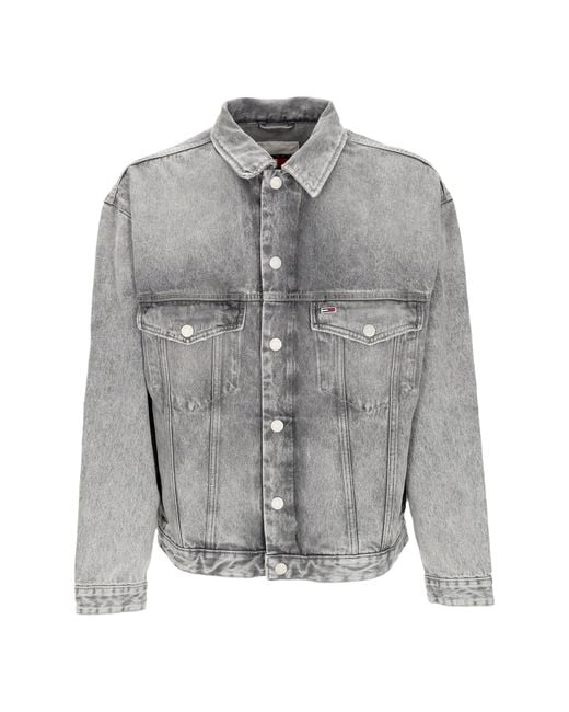 Tommy Hilfiger Gray Denim Jackets for men