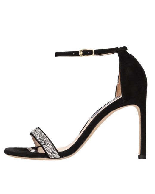 Stuart Weitzman Black Sandel Schwarz