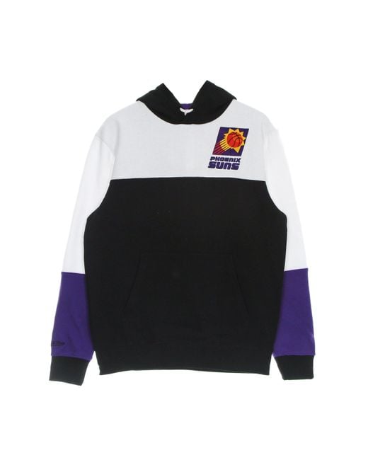 Sudadera Con Capucha Hombre Nba Fusion Fleece 2.0 Hardwood Classics Phosun Negro/Blanco Mitchell &amp; Ness de hombre de color Blue
