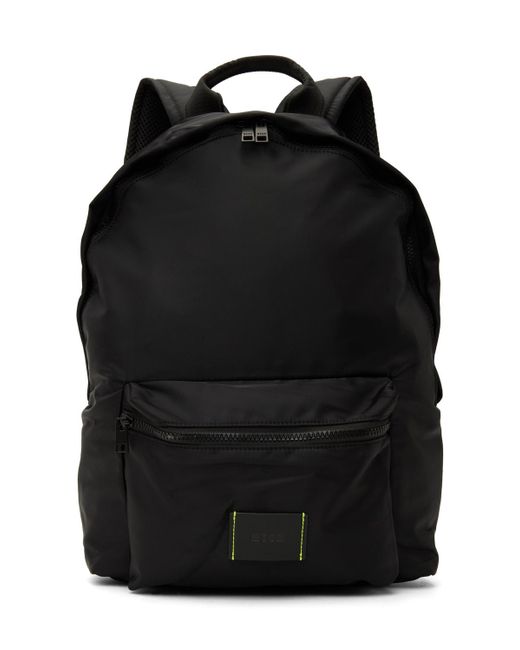 MSGM Black Backpack for men