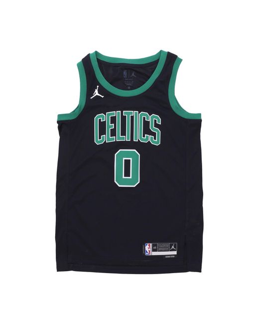JORDAN NBA Herren Nba Statement Edition 22 Dri-Fit Swingman Jersey Nr. 0 Jayson Tatum Schwarzes Tanktop in Blue für Herren
