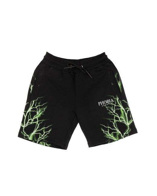 Lightning Shorts Phobia de hombre de color Black