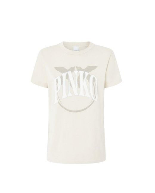 Pinko White T-Shirt Frau