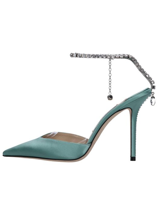 Chaussures Avec Talon Vert Jimmy Choo en coloris Blue