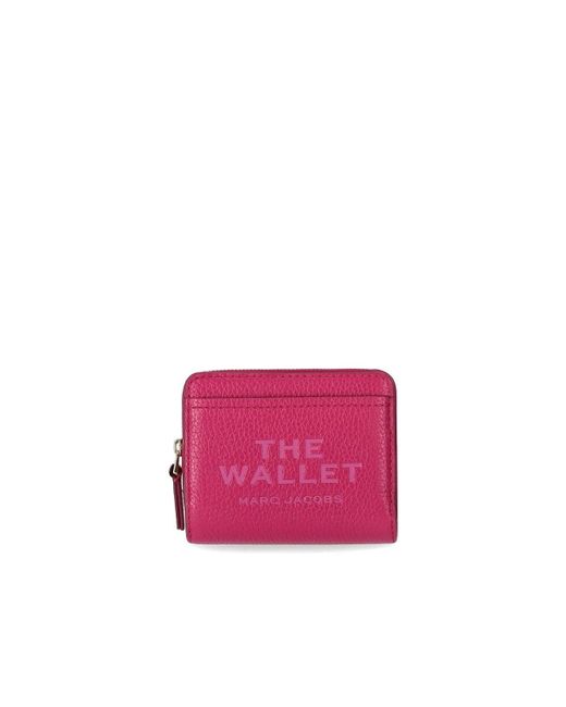 Portefeuille the leather mini compact lipstick pink Marc Jacobs
