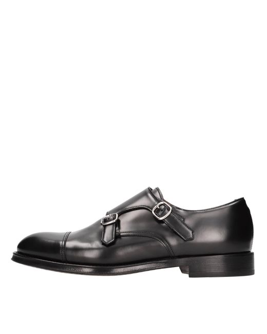 Doucal's Black Flat Shoes for men