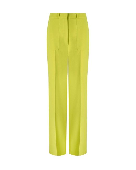 Pantalon wide leg cèdre Elisabetta Franchi en coloris Yellow