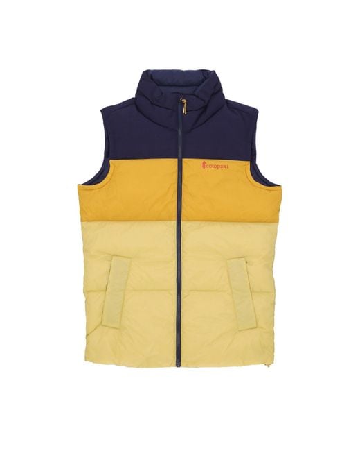 COTOPAXI Yellow Solazo Down Vest Sleeveless Down Jacket for men