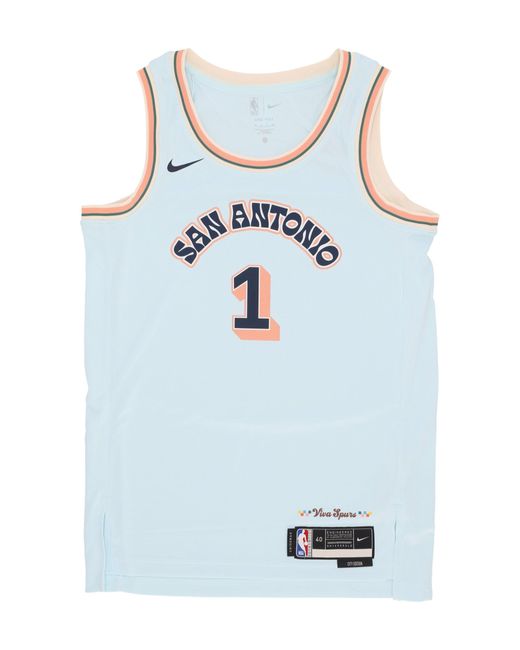 Basketball Nba Dri Fit Swingman Jersey No 1 Victor Wembanyama Saaspu Nike de hombre de color Blue