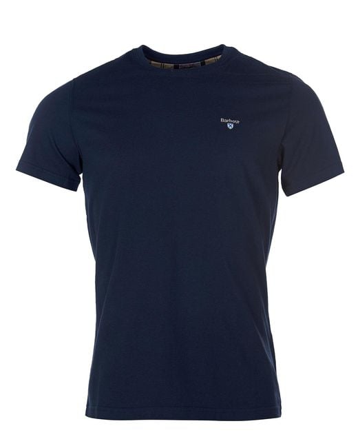 Barbour Blue Tartan Sports T-Shirt Mts0670Ny31 for men
