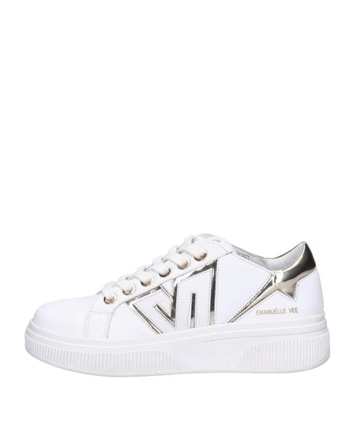 Baskets Blanc Emanuélle Vee en coloris White