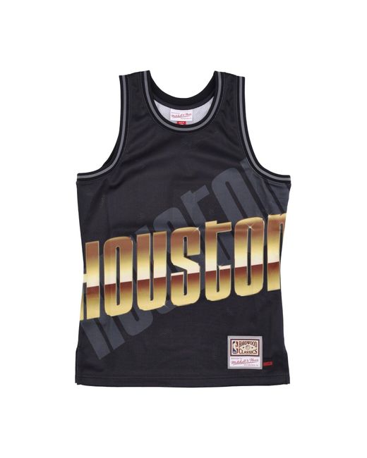 Camiseta Sin Mangas Para Hombre Tipo Baloncesto Nba Big Face 4.0 Fashion Tank Hardwood Classics Houroc Mitchell & Ness de hombre de color Black