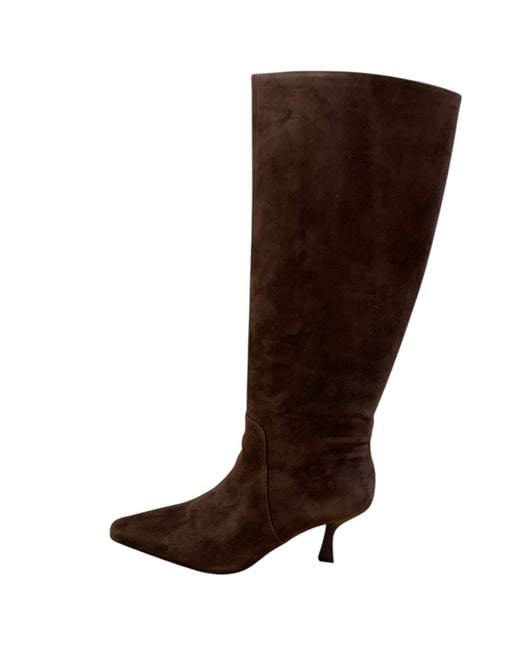 Talon Eleve 7.5 Femme En Daim Marc Ellis en coloris Brown