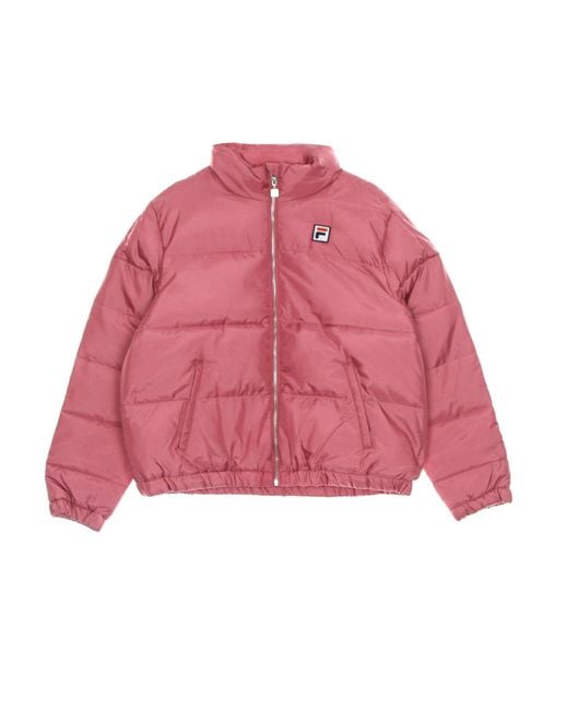 Chaylse Thin Puff Jacket Fila de color Pink