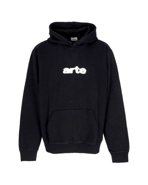 Arte' Blue Lightweight Hoodie Embroidery Logo Hoodie for men