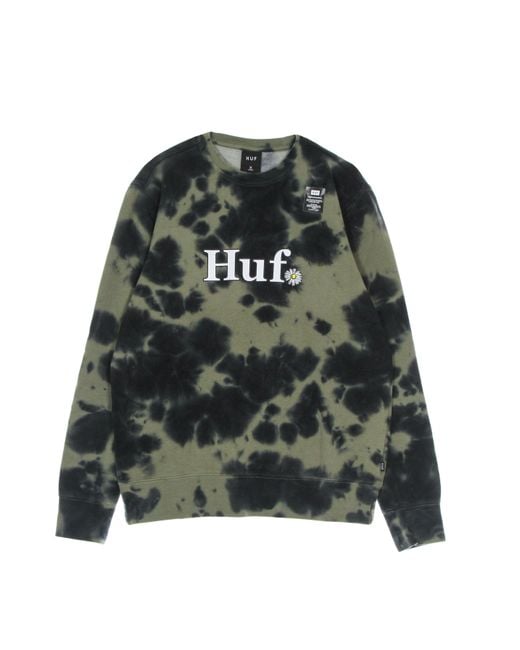 Huf Green Crew Neck Sweatshirt for men