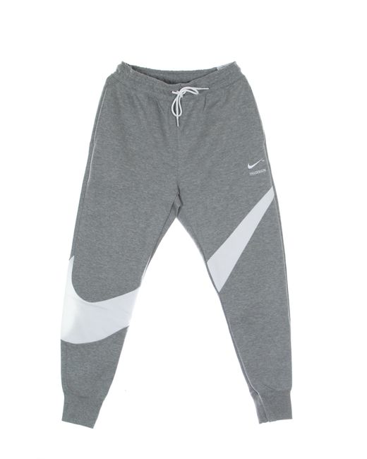 Nike Gray Lightweight Tracksuit Pants Swoosh Tech Fleece Pant Dk Heather for men