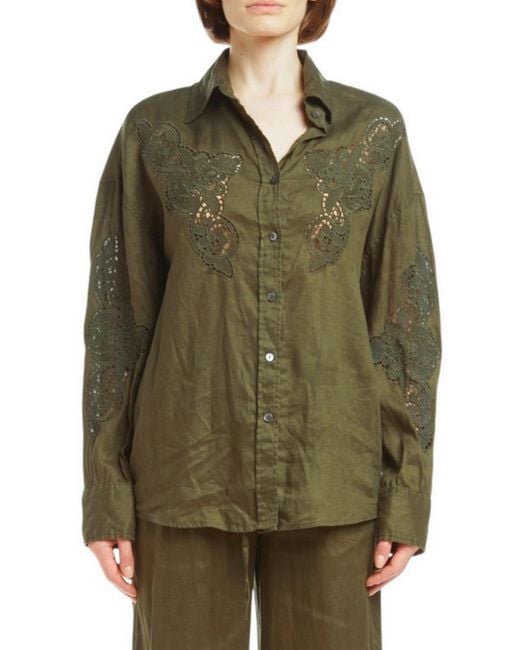 P.A.R.O.S.H. Militaire Hemden in het Green